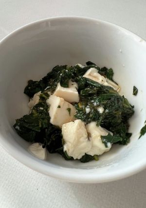 モロヘイヤと豆腐の和物-レシピのメイン写真