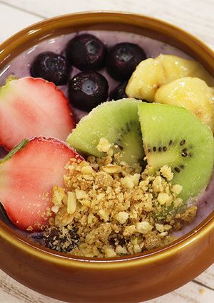 簡単朝食♡ブルーベリースムージーボウル-レシピのメイン写真