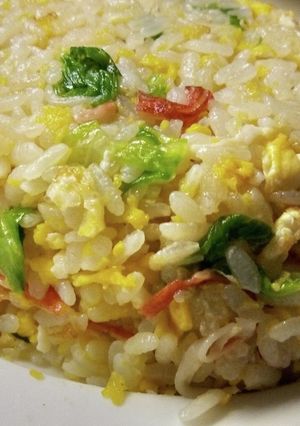 早い♡美味しいおかわり☆レタスチャーハン-レシピのメイン写真