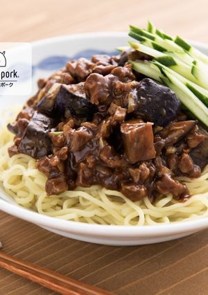 旨辛！なすと豚肉のジャージャー麺-レシピのメイン写真