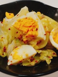 キャベツと卵のマスタードサラダ-レシピのメイン写真