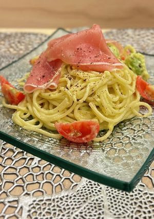 アボカドと生ハムの冷製パスタ-レシピのメイン写真