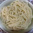 もちもちこしのあるつけ麺用自家製中太麺