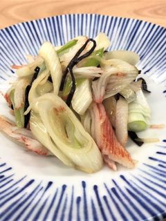 長ねぎと塩ふき昆布の中華風炒め-レシピのメイン写真