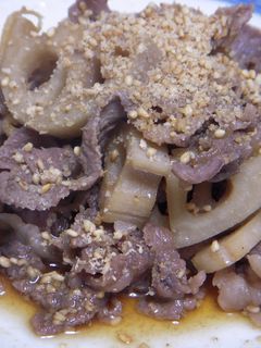 牛肉とレンコンのしぐれ煮-レシピのメイン写真