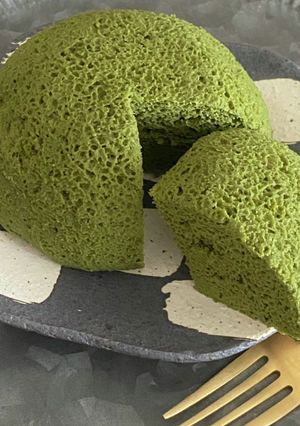 オート麦FBのもっちり抹茶蒸しパン 覚書-レシピのメイン写真