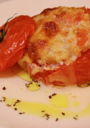 丸ごとトマトの肉詰め-レシピのメイン写真