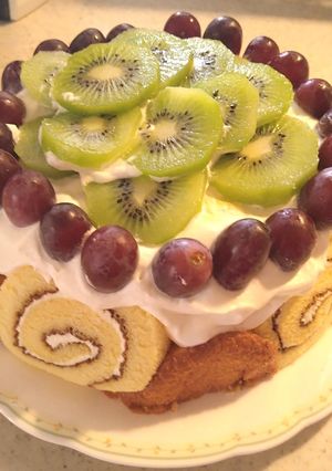 簡単焼かないデコレーションケーキ-レシピのメイン写真