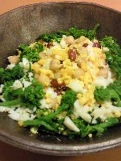 菜の花とお豆のサラダ-レシピのメイン写真