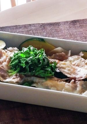 夕食10分★豚バラとズッキーニ★レンチン-レシピのメイン写真