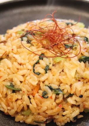 小松菜で代用!高菜風チャーハン-レシピのメイン写真