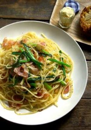 青ねぎとベーコンのペペロンチーノ-レシピのメイン写真