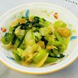 学校給食≫キャベツ小松菜のアーモンドあえ