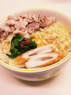 夏にぴったり♪塩豚いりのぶっかけ讃岐饂飩-レシピのメイン写真