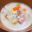 うちの豆乳クラムチャウダー
