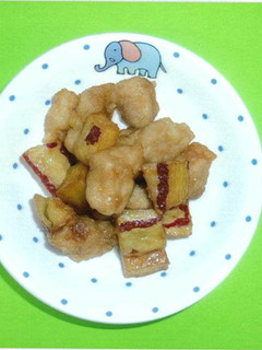 【市保育給食】芋と鶏肉のからめ煮-レシピのメイン写真