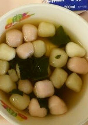 紅白すまし汁★宇都宮学校給食-レシピのメイン写真