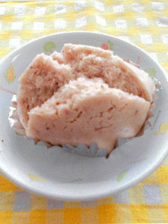 【市保育給食】いちご蒸しパン-レシピのメイン写真