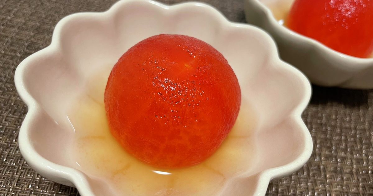 トマトの冷やし出汁漬け◎ by クックニート 【クックパッド】 簡単