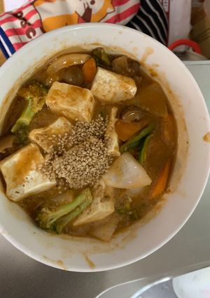 お一人様洋風ミートローフ味豆腐野菜炒め-レシピのメイン写真