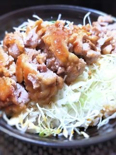 ガッツリご飯!豚こまステーキ丼-レシピのメイン写真