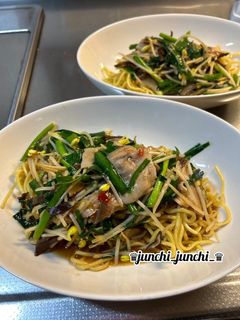ニラ豆もやしのオイスターあんかけ焼きそば-レシピのメイン写真