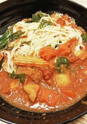 ＜レトルトですぐ作れる＞カレーそうめん-レシピのメイン写真