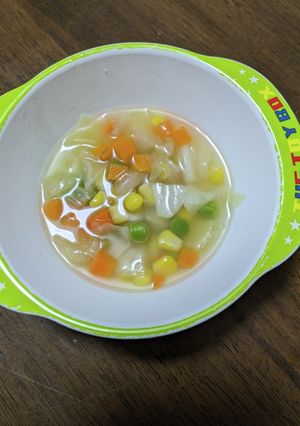 [幼児食]野菜のコンソメスープ-レシピのメイン写真