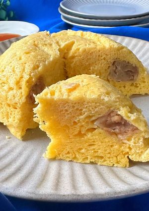 ホットケー!レンジで作るどんぶり肉まん-レシピのメイン写真