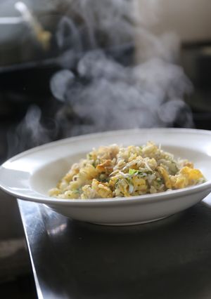 冷凍ご飯とシラスと紫蘇でスーパー強気炒飯-レシピのメイン写真