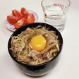 ◇塩麹で味つけした塩豚を豚丼にリメイク◇
