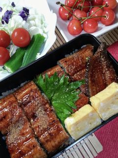 体力アップお馴染みうな重&玉子焼き-レシピのメイン写真