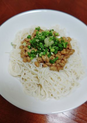 納豆ぶっかけそうめん-レシピのメイン写真
