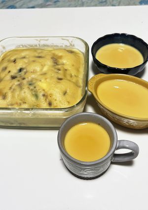 余ったミルク缶で2品〜プリンと蒸しパン〜-レシピのメイン写真