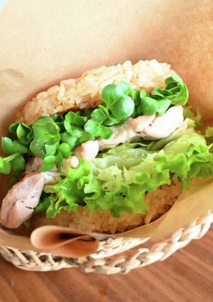 塩だれチキンのライスバーガー-レシピのメイン写真