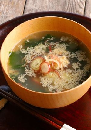 白ごま香る シャキシャキみょうがスープ-レシピのメイン写真