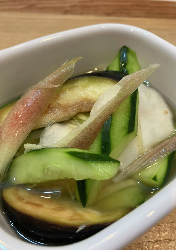 夏野菜の浅漬け　白だしで-レシピのメイン写真