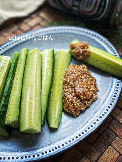 きゅうりが止まらん♪バリ旨♡にんにく味噌-レシピのメイン写真