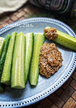 きゅうりが止まらん♪バリ旨♡にんにく味噌-レシピのメイン写真