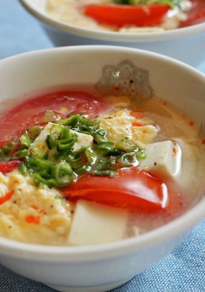 トマトと豆腐のサンラータン風スープ-レシピのメイン写真
