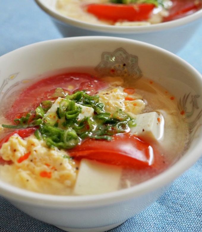 トマトと豆腐のサンラータン風スープ-レシピのメイン写真
