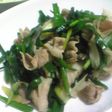豚バラとニラの炒め物