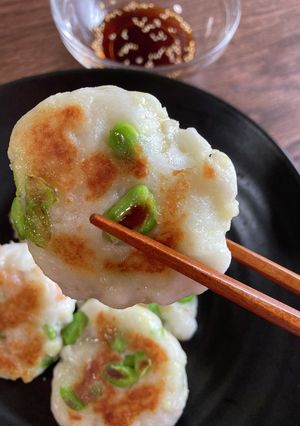 お弁当に♪枝豆チーズのはんぺんお焼き-レシピのメイン写真