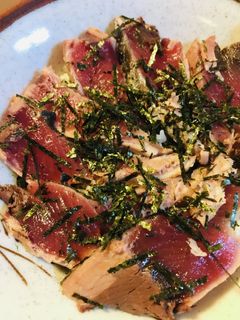 ありあわせシンプルなカツオのたたき丼-レシピのメイン写真