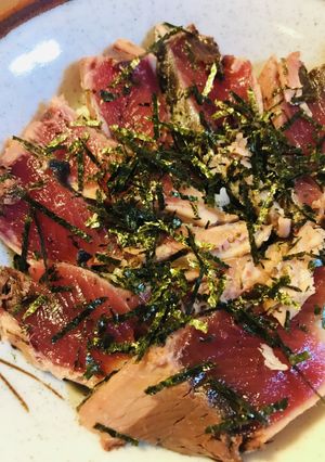 ありあわせシンプルなカツオのたたき丼-レシピのメイン写真