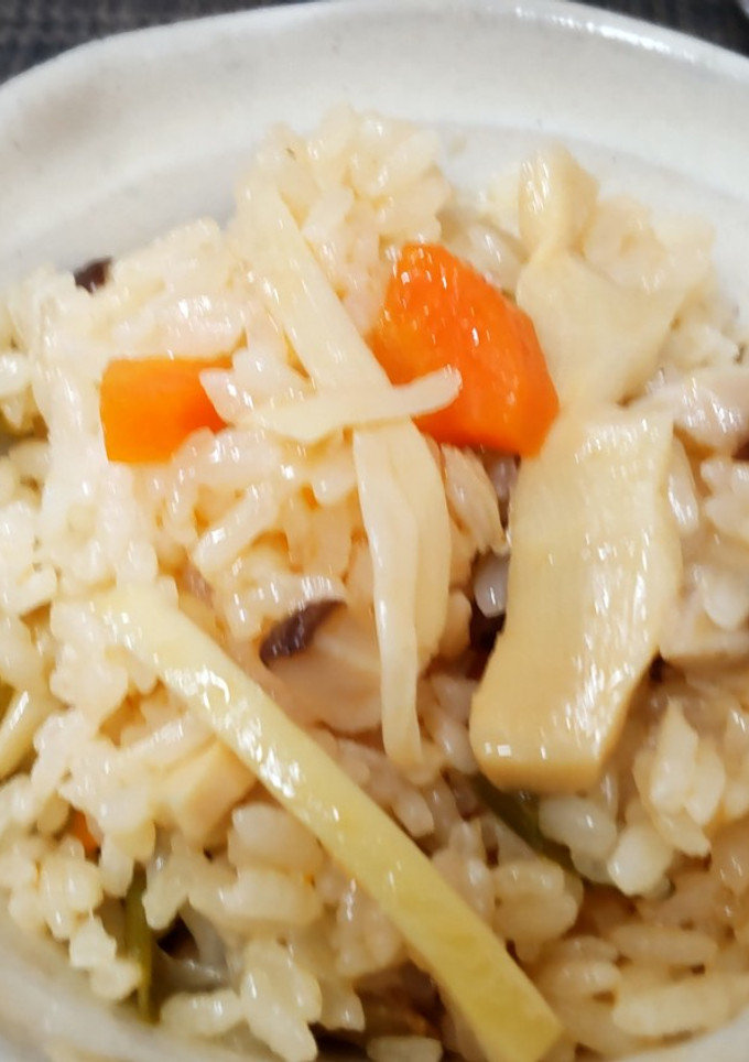 簡単中華・椎茸とメンマの炊き込みご飯-レシピのメイン写真