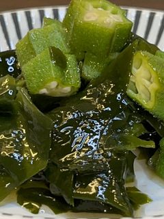 わかめとオクラの酢の物-レシピのメイン写真