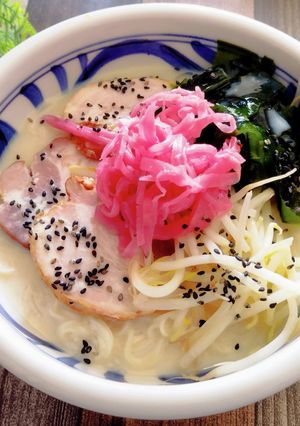 冷やり！紅生姜たっぷりな豆乳そうめん-レシピのメイン写真
