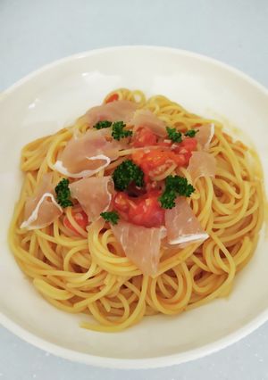 フレッシュトマトパスタ☆ぺぺロンチーノ風-レシピのメイン写真