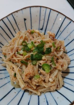 簡単！美味♪えのきとツナのねぎおかか♪-レシピのメイン写真
